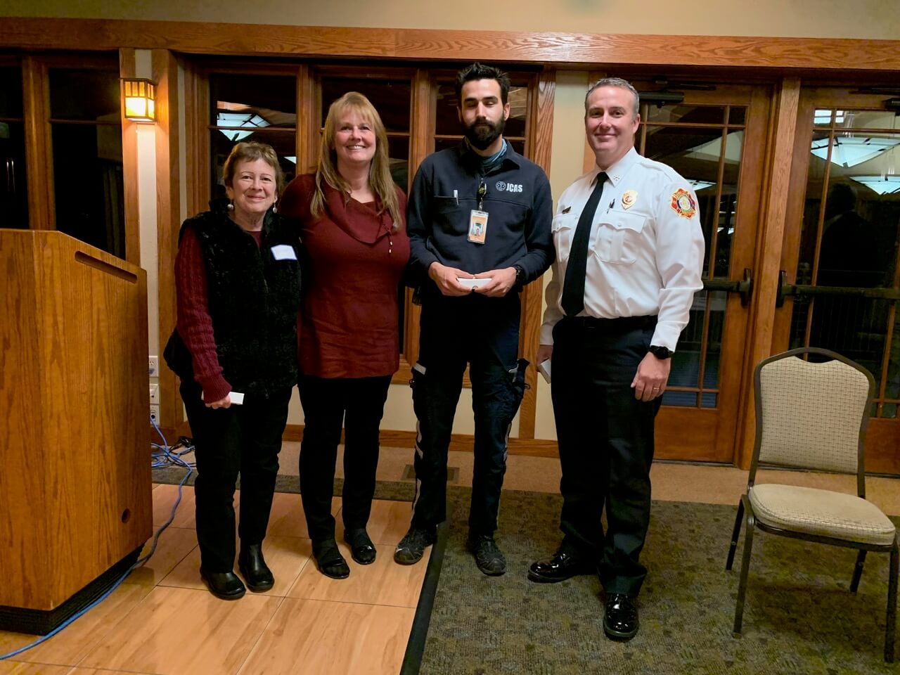 Sudden Cardiac Arrest survivor and the people who saved her